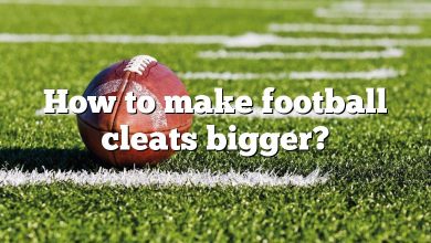 How to make football cleats bigger?