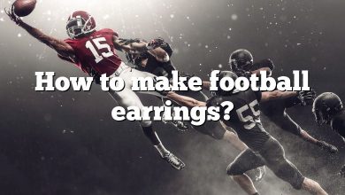 How to make football earrings?