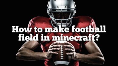 How to make football field in minecraft?