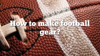 How to make football gear?