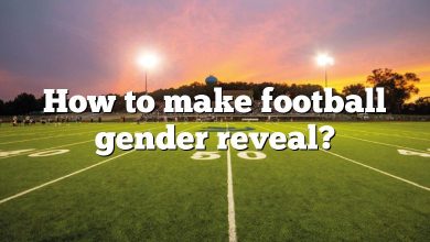 How to make football gender reveal?