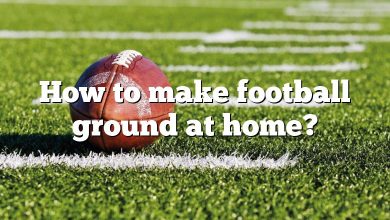 How to make football ground at home?