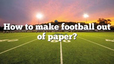 How to make football out of paper?