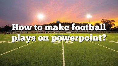 How to make football plays on powerpoint?