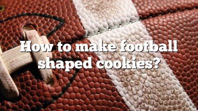 How to make football shaped cookies?