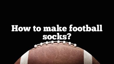 How to make football socks?