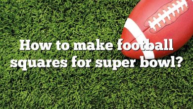 How to make football squares for super bowl?