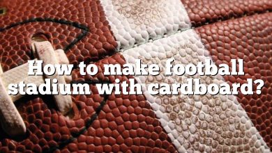 How to make football stadium with cardboard?