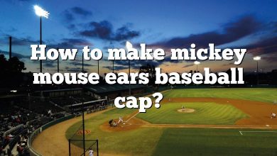 How to make mickey mouse ears baseball cap?