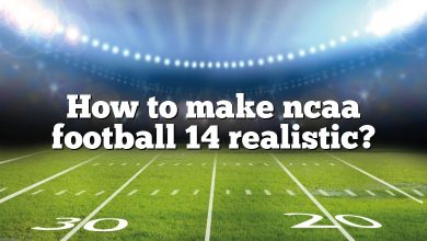 How to make ncaa football 14 realistic?