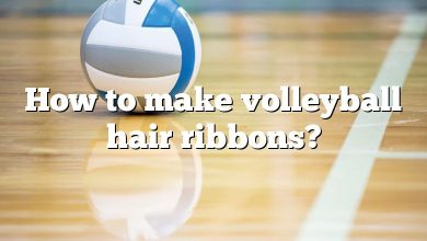 How to make volleyball hair ribbons?
