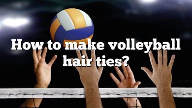 How to make volleyball hair ties?