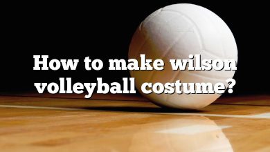 How to make wilson volleyball costume?