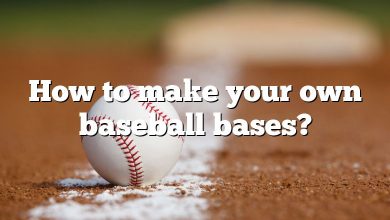 How to make your own baseball bases?