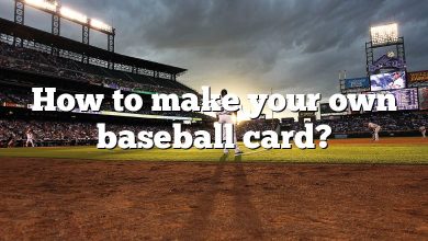 How to make your own baseball card?