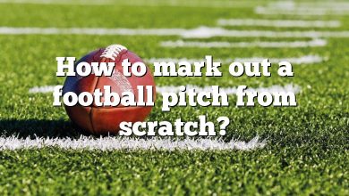 How to mark out a football pitch from scratch?