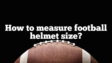 How to measure football helmet size?