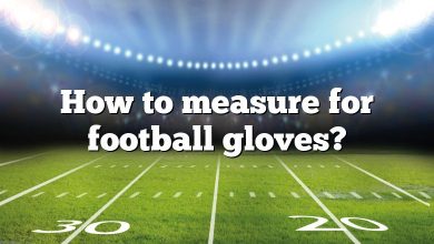 How to measure for football gloves?