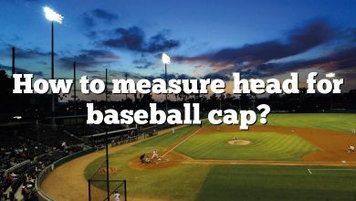 How to measure head for baseball cap?