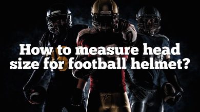 How to measure head size for football helmet?