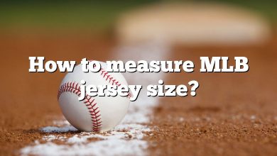 How to measure MLB jersey size?