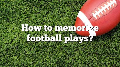 How to memorize football plays?