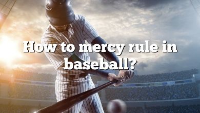 How to mercy rule in baseball?