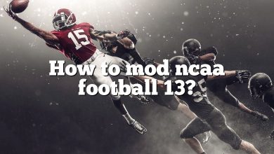 How to mod ncaa football 13?