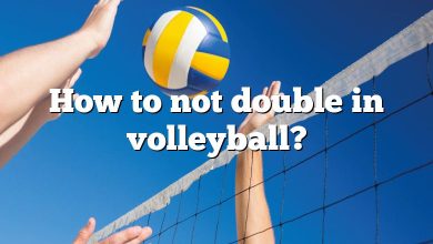 How to not double in volleyball?