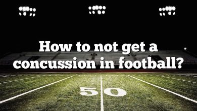 How to not get a concussion in football?