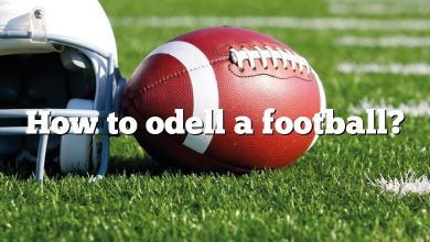How to odell a football?