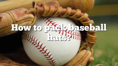 How to pack baseball hats?