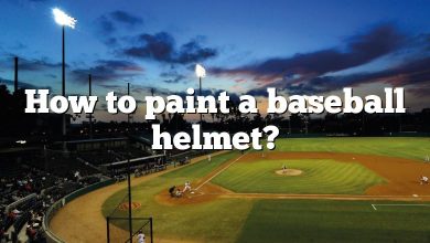How to paint a baseball helmet?