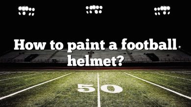 How to paint a football helmet?