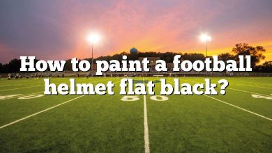 How to paint a football helmet flat black?