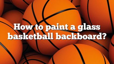 How to paint a glass basketball backboard?