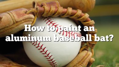 How to paint an aluminum baseball bat?