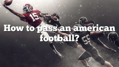 How to pass an american football?