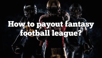 How to payout fantasy football league?