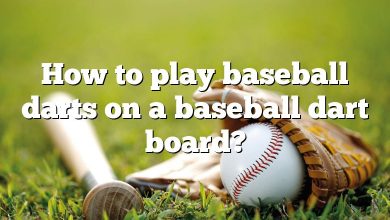 How to play baseball darts on a baseball dart board?