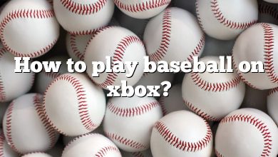 How to play baseball on xbox?