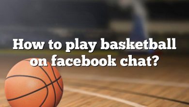 How to play basketball on facebook chat?