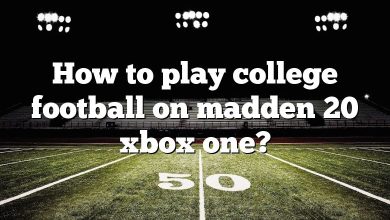 How to play college football on madden 20 xbox one?