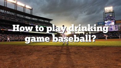 How to play drinking game baseball?