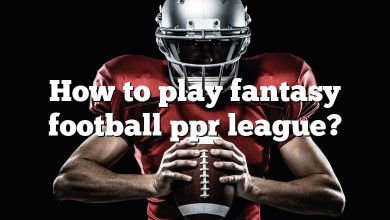 How to play fantasy football ppr league?