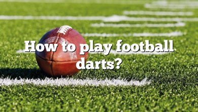 How to play football darts?