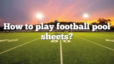 How to play football pool sheets?