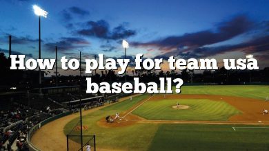 How to play for team usa baseball?