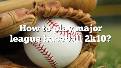 How to play major league baseball 2k10?