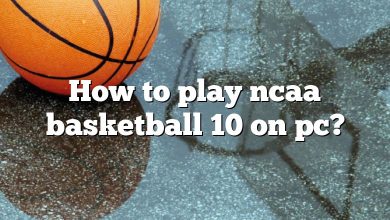 How to play ncaa basketball 10 on pc?